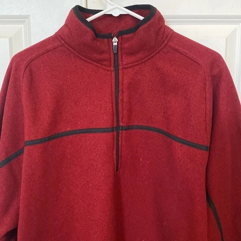 Old Navy  pullover size  XL maroon red quarter zip